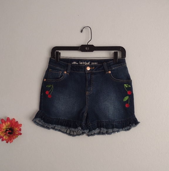 Cat & Jack Blue Denim Kids Shorts - Picture 1 of 2